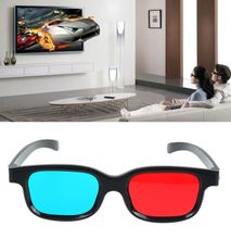 Red Blue 3D Glasses Frame Anaglyph TV Movie DVD Game